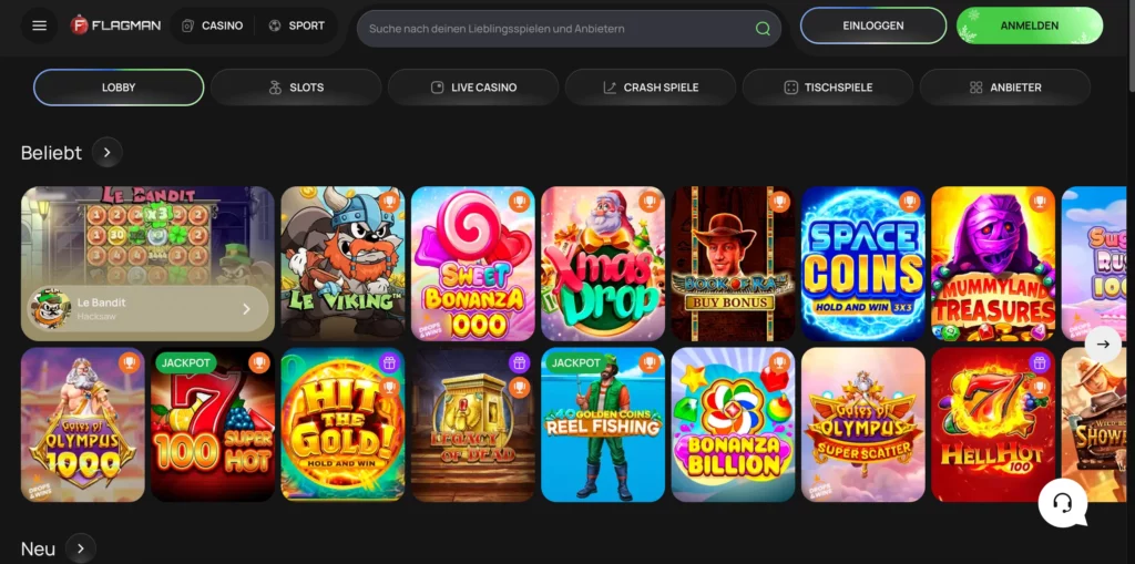 Einführung in Flagman Casino